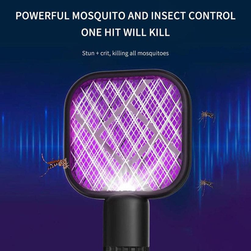 USB Rechargeable Mosquito Killer Racket Portable Mosquito Repellent Racket With UV Light For Home Office Use