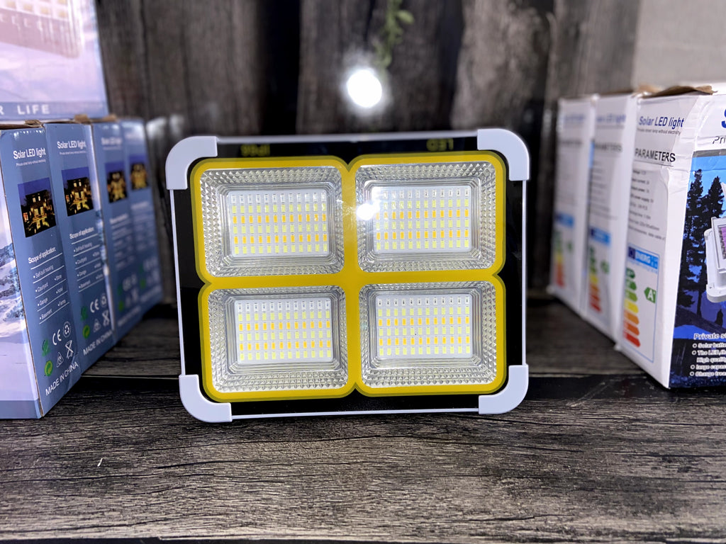 🔆 600W Solar LED Light with 15000mAh Power Bank
